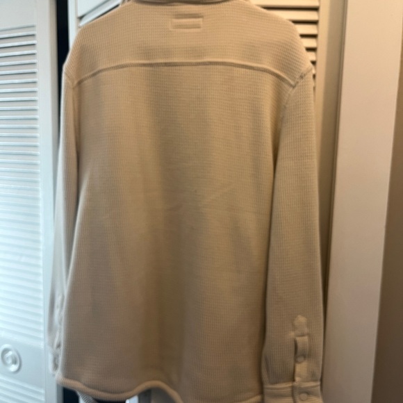 Men's Cream Shacket - Picture 4 of 4